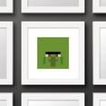 thumbnail image 2 of Gallery Pops Minecraft: Iconic Pixels - Mobs - Zombie Villager Wall Art, White Framed Version, 12" x 12", 2 of 5