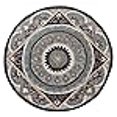 thumbnail image 3 of LR Resources BROSE21708MLT233A Monroe Prism Medallion Hearth & Half Moon Area Rug, 3 of 4