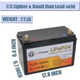 thumbnail image 3 of Batería de litio BTRPower 12V 100AH LiFePO4 Deep Cycle con BMS, 3 of 6