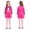Pink, variant on 4-Piece Pink Royal Heart Wonderland Costume Dress Set Cropped Jacket Long Sleeve Shirt Shorts Pants Halloween Fancy Dress Party Cosplay Costumes