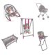 thumbnail image 3 of Baby Doll Playset With Foldable Doll Stroller,doll Crib,doll High Chair,swing Baby Doll Accessories, New, 3 of 5