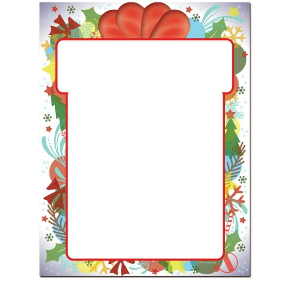 Gift Wrapped Letterhead Laser & Inkjet Printer Paper, 80 Sheet Pack