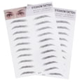 thumbnail image 1 of 2 pegatinas de transferencia para cejas artificiales, con efecto de pelo, para hombres y mujeres (tipo 7, negro), 1 of 8
