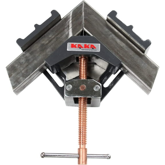 kaka ac-60 angle clamp, light-weight, easy operation angle clamp vice, solid construction, 90 degree welding angle clamp