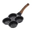 thumbnail image 3 of Sartén profesional para tortillas de 4 agujeros fácil de limpiar con mango antiescaldado Cómoda sartén para panqueques Sartén casera para cocinar estilo A Macarena Sartén De Huevo, 3 of 8
