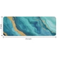 thumbnail image 7 of Teal Marble Gold Wave Pattern Kitchen Rug Mat,Kitchen Runner Rugs Non Skid Washable,Decorative Kitchen Floor Mats for Kitchen,Sink,Laundry,17"x47.2", 7 of 7