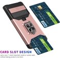 thumbnail image 5 of Design for Google Pixel 8 Phone Case with Screen Protector Card Holder Stand Kickstand Heavy Duty Shockproof Hybrid Rugged Drop Protective Cover for pixel8 google8 Women Men Girls Rose Gold, 5 of 13