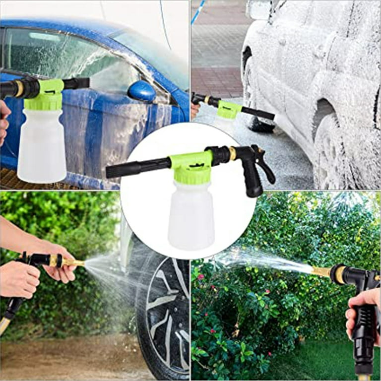 Car Wash Foam Gun, Car Wash Soap Sprayer With 3/8 Brass Connector & Car  Washing Mitts, Dual Filtration, 6 Levels Of Foam Concentration, Quick  Connect