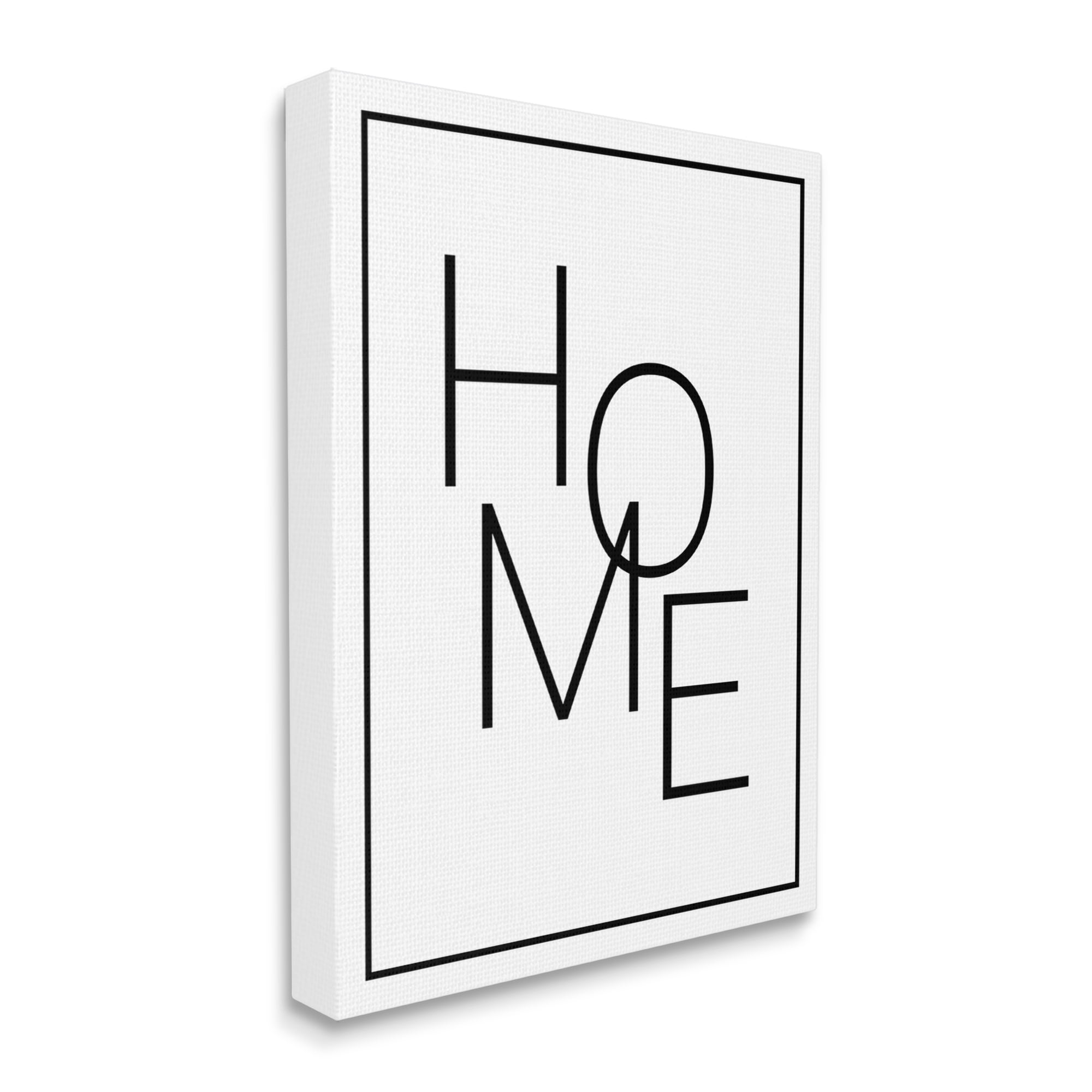 Stupell Industries Minimal Home Phrase Inspirational Painting Gallery Wrapped Canvas Print Wall Art, 24 x 30