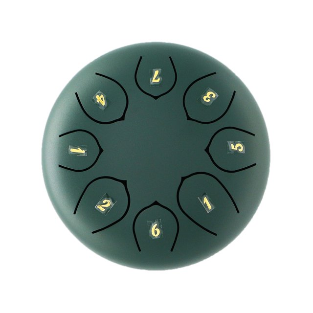 Birdeem 6 Inch 8 Notes Steel Tongue Drum,Premium Adults Music Hand Drum Instrument,Clean Clear Ethereals Sounds