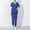 Dark Blue, variant on Scrubs Matching Set for Women Nurse Uniform Jogger Suit V-Neck Scrub Top & Jogger Pant with Pockets for Nurse Workwear