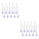thumbnail image 1 of Yuarrent 10x Glass Teaspoons Dishwasher Safe Stirring Spoon for Stirring Coffee Bar Type1, 1 of 1