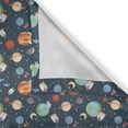 thumbnail image 4 of Ambesonne Cartoon Window Valance, Planets in Space, 54" X 12", Multicolor, 4 of 5