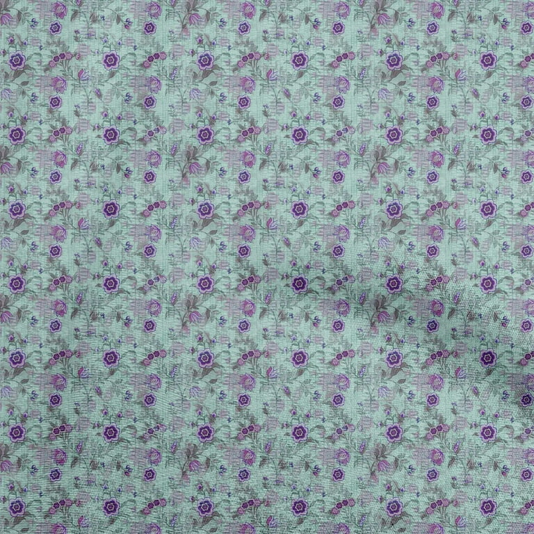 oneOone Cotton Jersey Blue Fabric Batik Fabric For Sewing Printed Craft  Fabric By The Yard 58 Inch Wide 