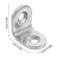 thumbnail image 3 of 10 Pcs Work Desk Accessories Assescories Corner Connector Metal Shelf Brackets Household Stainless Steel, 3 of 6