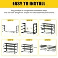 thumbnail image 4 of Power Tool Organizer 600 LBS with 12 Drill Holders, 4 Tier Heavy Duty Garage Organization Wall Mount, Large Alloy Steel Tool Wall Organizer Shelf, Perfect Gift for Men and Fathers, 4 of 11
