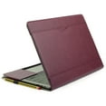 thumbnail image 4 of TYTX Compatible with MacBook Pro Leather Case 13 Inch 2016-2022 (A1989 A1706 A1708 A2159 A2289 A2251 A2338 M1 M2) Laptop Sleeve Protective Folio Book Cover,Wine Red, 4 of 5