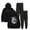 Black, variant on John Summit Comfort in Chaos Men/Women Fall Suit Hoodies Sportswear Hooded Ankle Banded Pant Two Piece Set