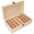 thumbnail image 2 of Caja de aceites esenciales, 24 rejillas, soporte de madera multifuncional para aceites esenciales, cosméticos, esmalte de uñas, regalo, 2 of 14