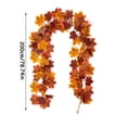 thumbnail image 2 of Fall Home Decor, Maple Leaf rattan, Artificial Fall Leaves, Halloween rattan, 79 Inch Hanging Decor for Indoor Mantel, Porch, Door, Thanksgiving Party Accents, 2 of 5