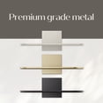 thumbnail image 3 of Command Decor Metal Wall Shelf, Matte Black, Holds 5 lbs, 1 Shelf, 8 Large Adhesive Strips, 3 of 12