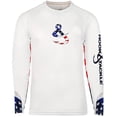 thumbnail image 1 of Hook & Tackle Men's Liberty Long Sleeve Fishing Shirt White Small, 1 of 2