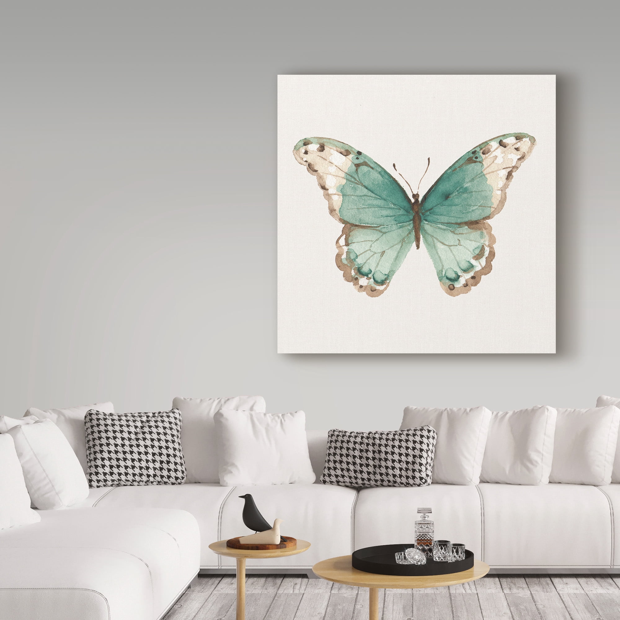 Trademark Fine Art 'Colorful Breeze XII with Teal' Canvas Art by Lisa Audit