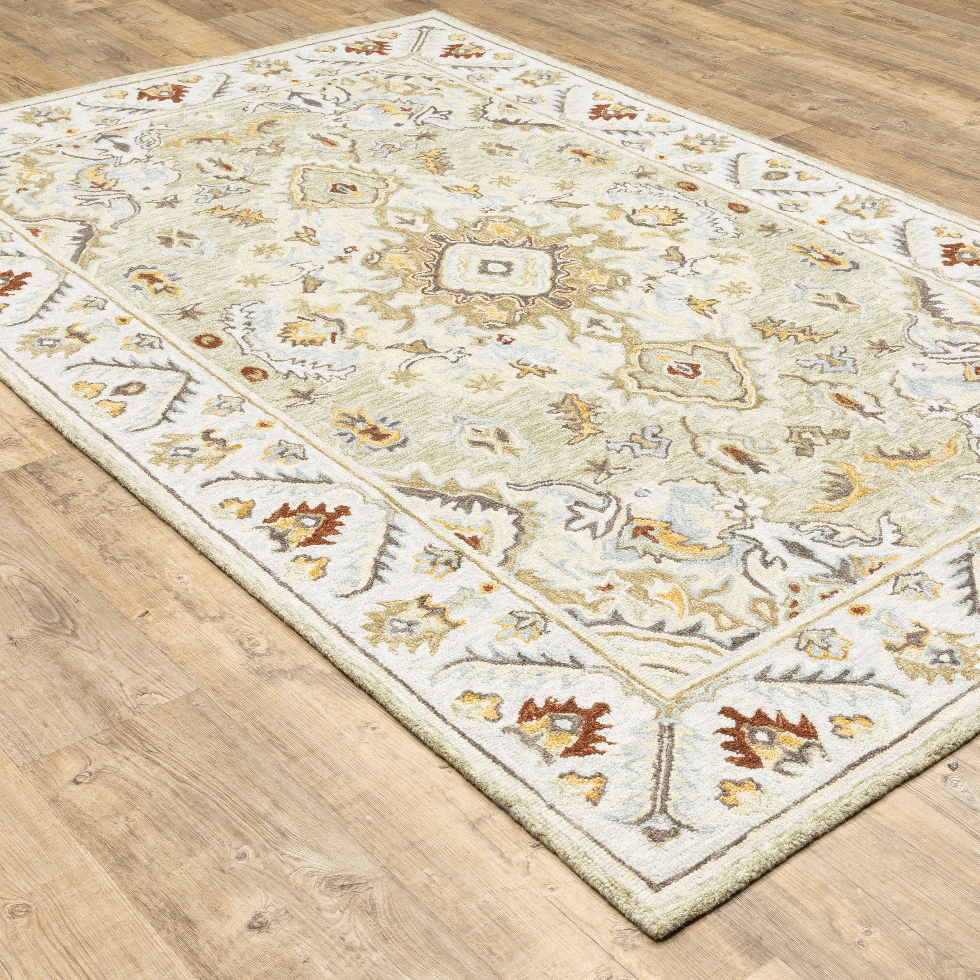 Avalon Home Acadia Medallion Hand-Made Area Rug, 10.01' x 12.99'