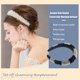 thumbnail image 3 of Minnieouse Diadema con cuentas de cristal, esponja gruesa Flexible, Color a juego, tejido con diamantes de imitación, tocado para mujer, adorno de boda Accesorio para el cabello champán+negro Minnieouse  AP010972-07B, 3 of 6