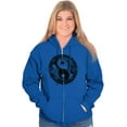 thumbnail image 4 of Koi Fish Ying Yang Balance Symbolic Zip Up Hoodie Men's Women's Brisco Brands S, 4 of 6