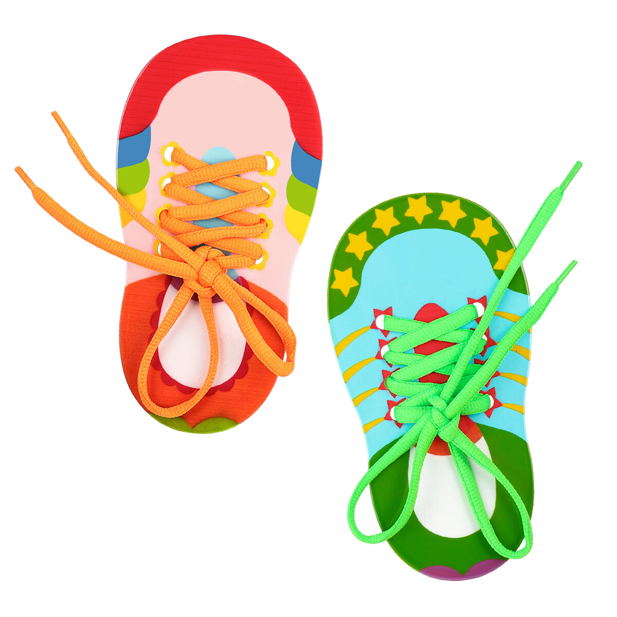 2pcs Shoe Tying Practice Toys Kids Lacing Toys Shoelace Practice Toys