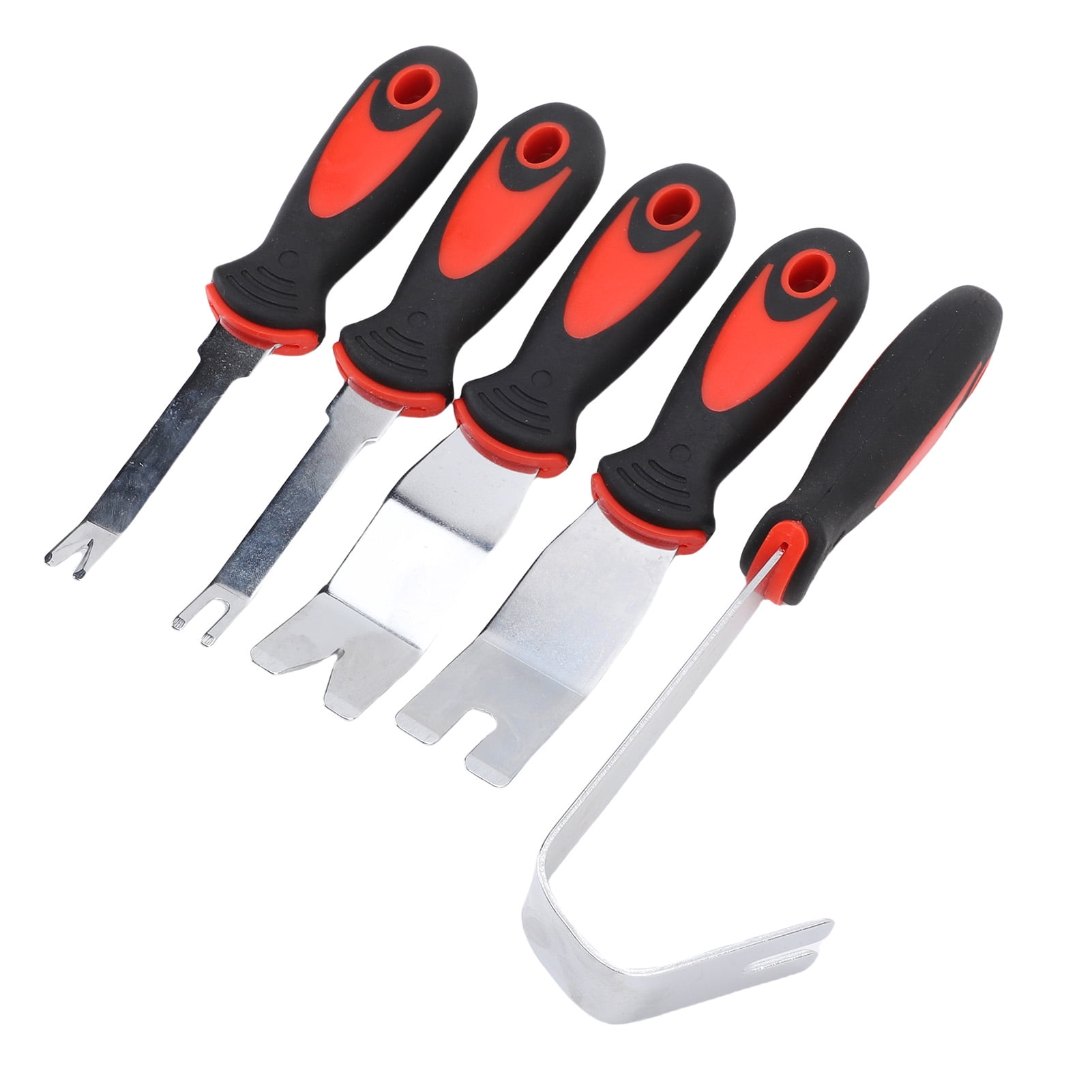 Metal Pry Tool Set, Hanging Hole Car Trim Removal Pry Tool Kit 5 PCS  for Upholstery Door Panel