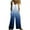 Blue, variant on Summer Linen Jumpsuits for Women Button Down Sleeveless Casual Jumpers Loose Wide Legs Rompers Overalls with Pockets Green L