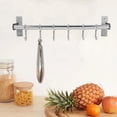 thumbnail image 4 of unbranded Estante De Cocina De Montaje En Pared En Acero Plateado Con Para Organización Fácil, 4 of 8