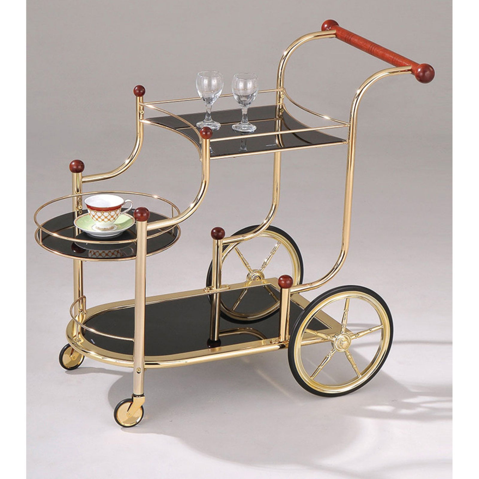 ACME Lacy Serving Cart, Gold Plated