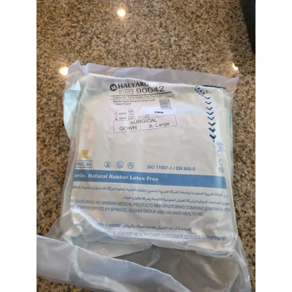 Halyard 90042, Basics Surgical Gown, X-Large, - N1 - Sterile With Hand Towel