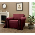 thumbnail image 4 of Innovative Textile Solutions 1-Piece Mason Throw Chair Slipcover, Wine, 4 of 4