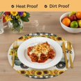 thumbnail image 4 of Sunflowers Truck Round 15 Inch Placemats Set of 8, Retro Summer Botanical Floral Plaid HeatResistant Non Slip Place Mats for Dining Table, Wipeable Braided Kitchen Table Mats for Housewarming, 4 of 9