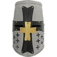 thumbnail image 2 of SZCO Dual Cross Crusader Helmet | Leather by Medieval Collectibles, 2 of 2