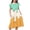 AB230 Mint Green, variant on Tisuna Girls Summer Dress Ice Cream Print Short Sleeve Crew Neck Dresses Breathable Casual Little Girls Big Kids Holiday Casual Wear Pink Size 6-7 Years