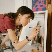 NICEXMAS 30pcs Fine Detail Thin Paint Brush Set for Oil Painting Artist