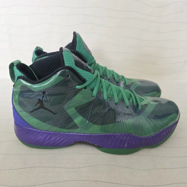 N I-K-E Mens A i r-Jor-dan Lite Hulk Green Purple Basketball Shoes 524922-362 Sz 10.5