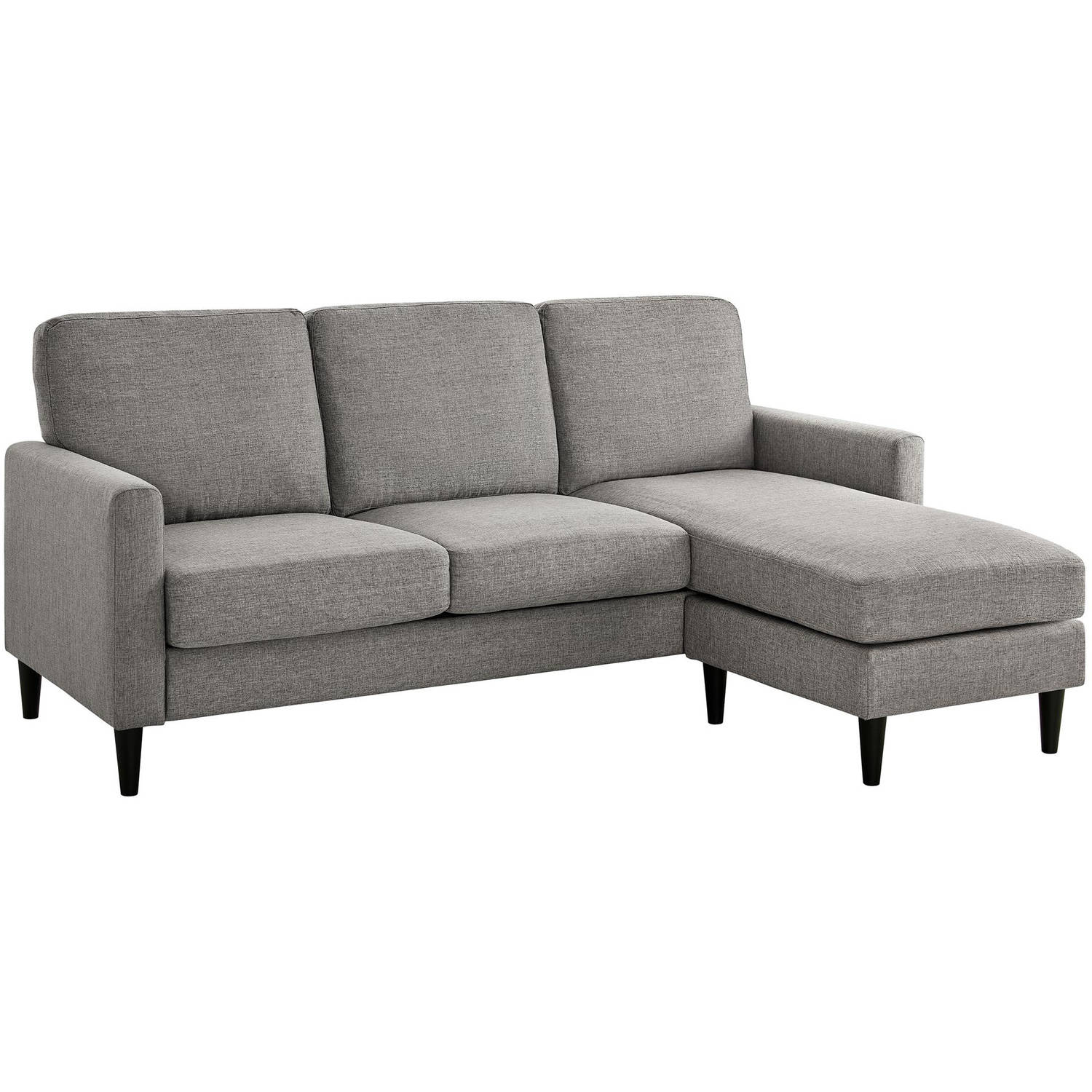Dorel Living Kaci Reversible Contemporary Upholstered Sectional, Gray - image 4 of 10