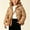 Brown, variant on Kids Girls Hooded Quilted Puffer Jacket with Matching Bag, Lightweight Zip Up Winter Coat, Purple, 1-8 Years,Size 2-3T