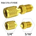 thumbnail image 2 of Bgsha Adapter Male 5/16 x F1/4 SAE For air conditioning systems R32 R410a, 2 of 9