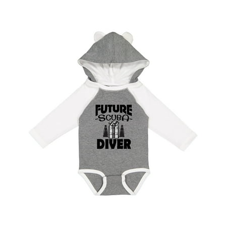 

Inktastic Future Scuba Diver Boys or Girls Long Sleeve Baby Bodysuit