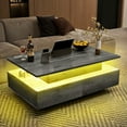 thumbnail image 4 of Uforic Lift Top LED Coffee Table, Smart Center Table with 4 Drawers, Gray, 4 of 6