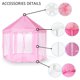 thumbnail image 5 of Tienda De Campaña De Princesa Para Niñas, Tienda De Campaña Para Niños Con Estrellas Grandes, Juguetes Para Niños, Castillo De Princesa, Tienda De Campaña Para Niños Pequeños, Tienda De Campaña Rosa H Muyoka Hogar, 5 of 6