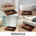 thumbnail image 3 of 1pc Halloween Pumpkins Absorbent Non-Slip Bathroom Thickened Flannel Rug Decor,Soft,Quick Drying,Suitable For Indoor/outdoor Use,Bathrooms,Bedrooms,Kitchens,Terrace,Laundry Rooms,16"x24", 3 of 9