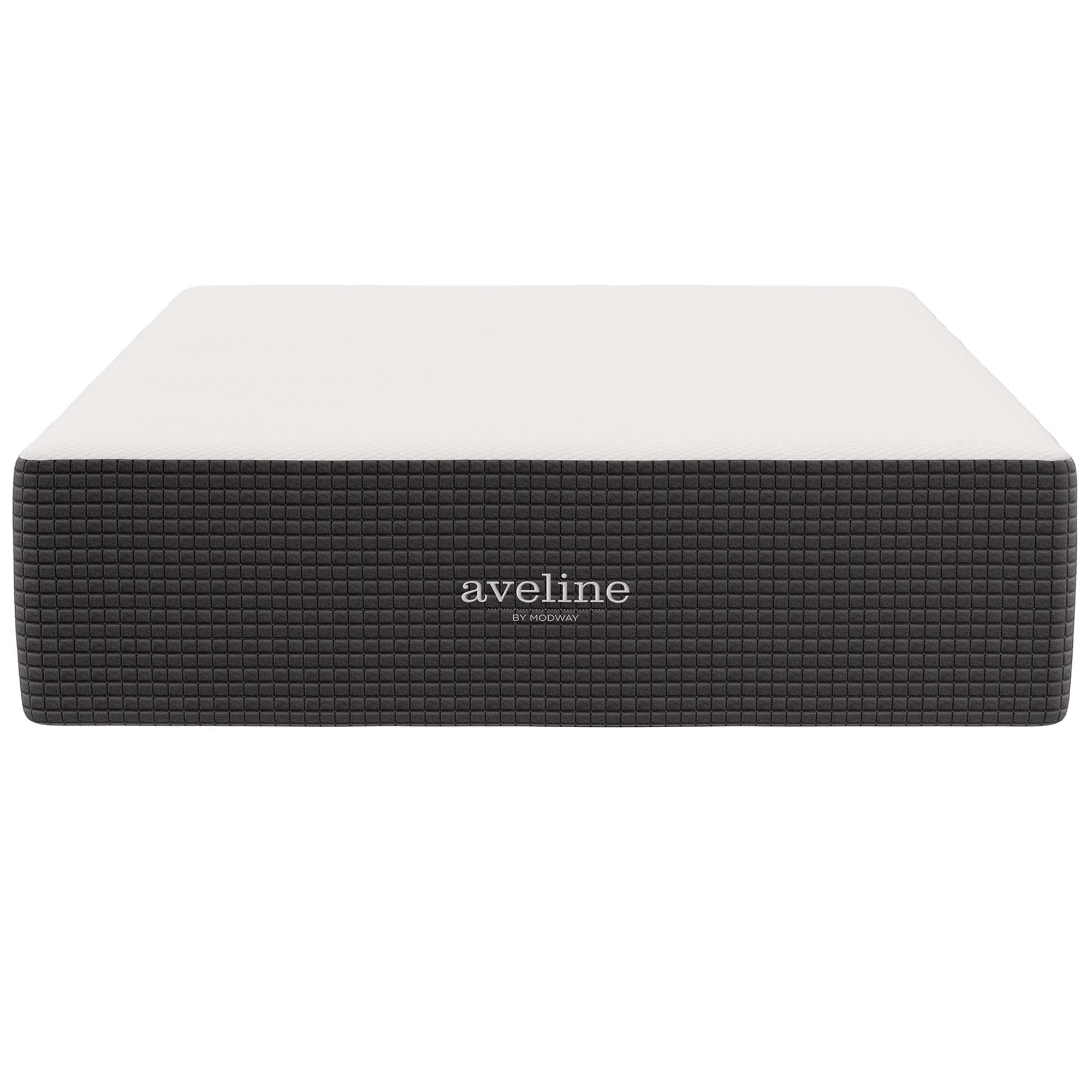 Modway Aveline 16" Modern Style Memory Foam Queen Mattress in White